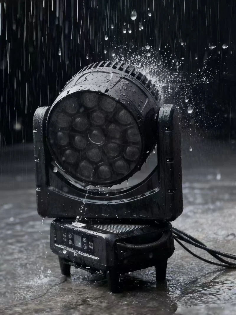 

4 шт., уличный 19*40 RGBW светодиодный светильник с подвижной головкой IP65, водонепроницаемый луч лиры, зум, большой глаз, светодиодный светильник с подвижной головкой