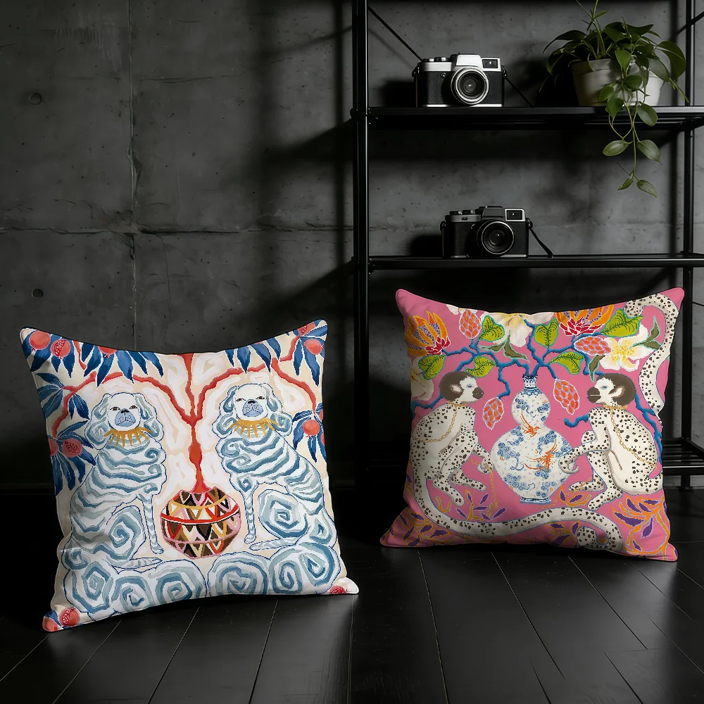 Fashion Art P-Paige Gemmel cushion cover Birthday Anniversary Gifts Double Sided Printed Zipper Cushion Cover Soft Skin Bedding