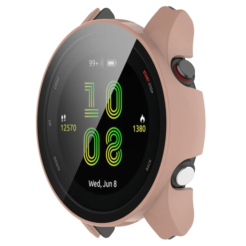 Guscio di protezione dello schermo del PC per Garmin Forerunner 955 255S 255 custodia protettiva per orologio cornice in pellicola temperata a copertura totale