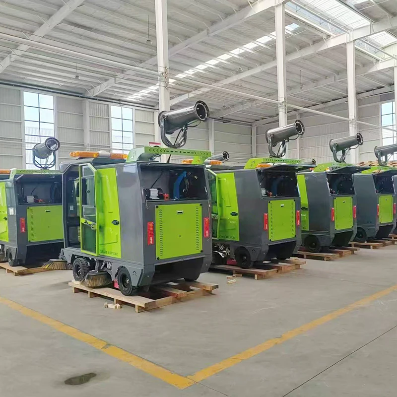 High Efficiency Electric Street Cleaning Equipment Sweeper Road Sweeper Machine for Factory Workshop Outdoor Road Sweeper