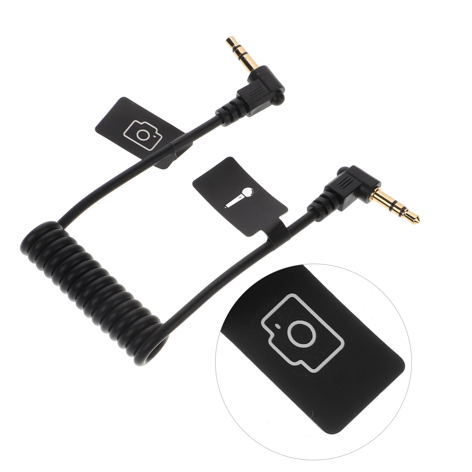 

Mobile Phone to Microphone Cable Audio Device Connection Cell Line Black Gilded