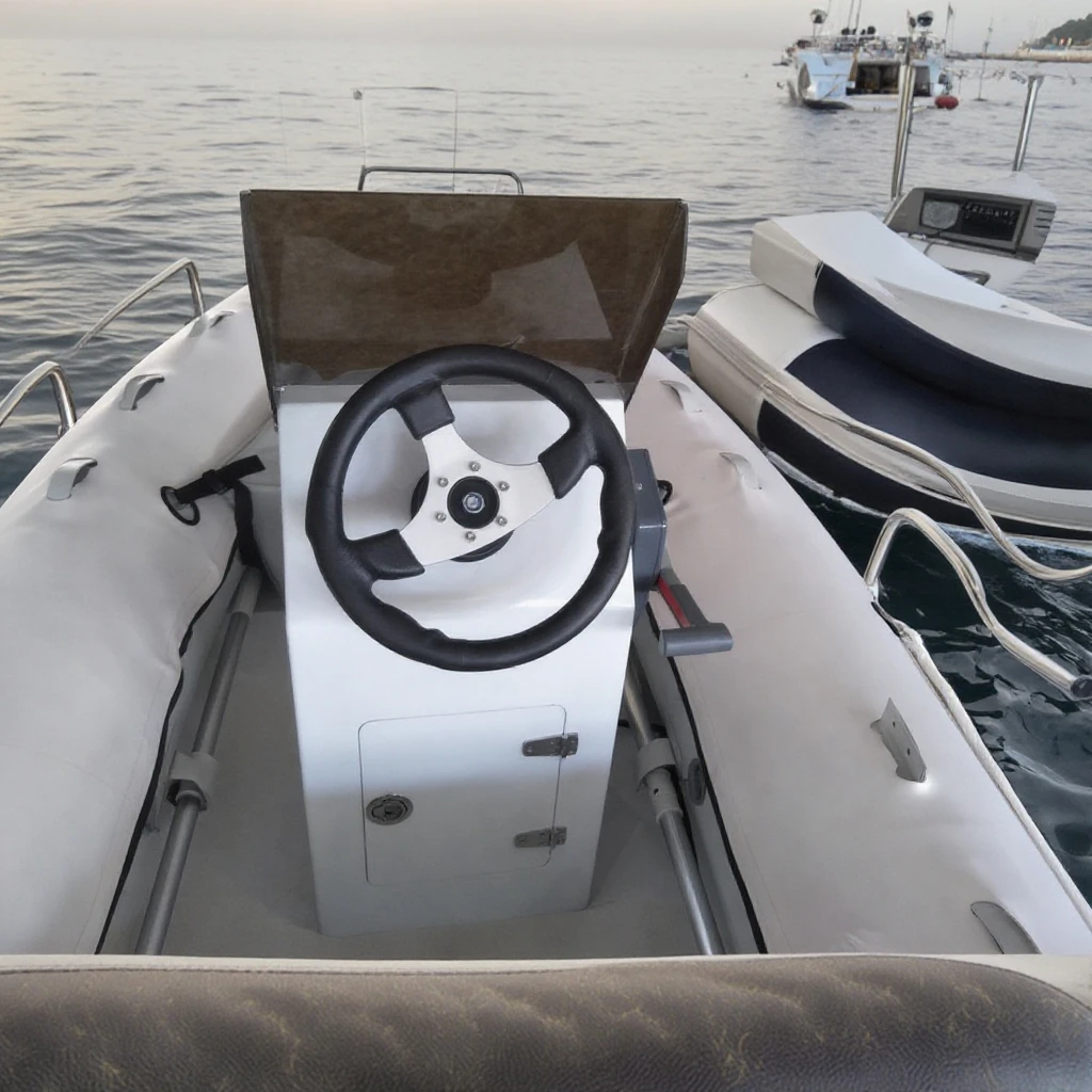 RIB310 10Ft OEM PVC Hull Material 4-6 Person Rowing Fishing Boat Hand Pump Outdoor Inflatable Boat Lake Surfing Engine Combo Set