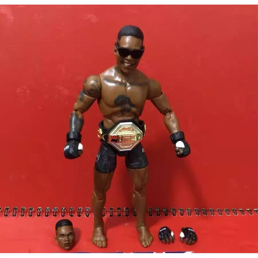Coleção Rara Unrivaled Israel Adesanya AEW/WWF/WCW - Figuras de Ação PVC da Série All Elite Wrestling de 6 polegadas