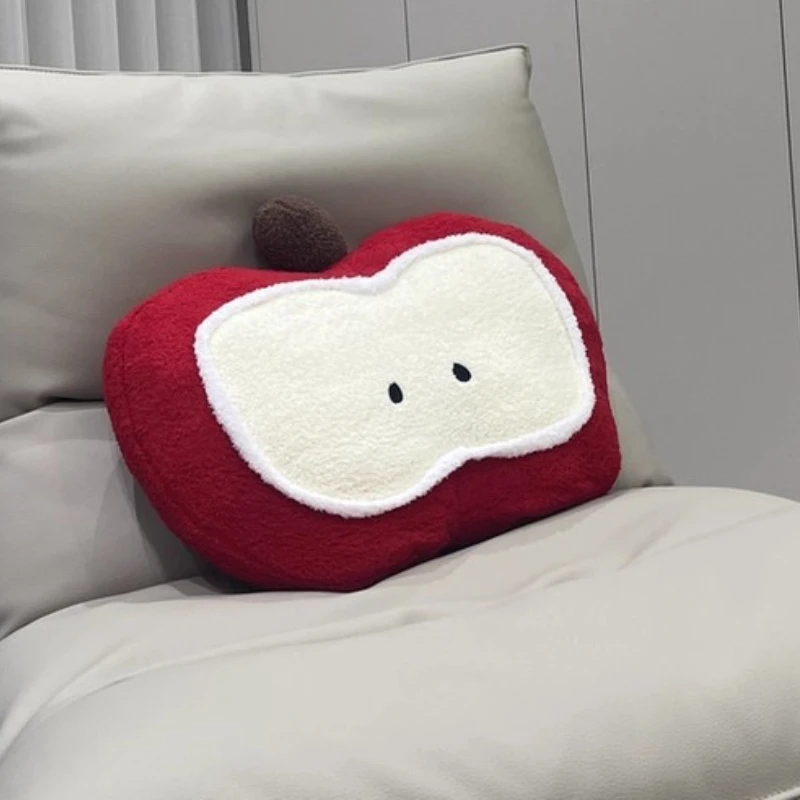 55 ซม.Apple ผ้าฝ้ายของเล่นตุ๊กตาน่ารัก Apple โซฟาหมอนตุ๊กตาห้องนั่งเล่นตกแต่งหมอนนอนเด็กวันเกิดคริสต์มาสของขวัญ