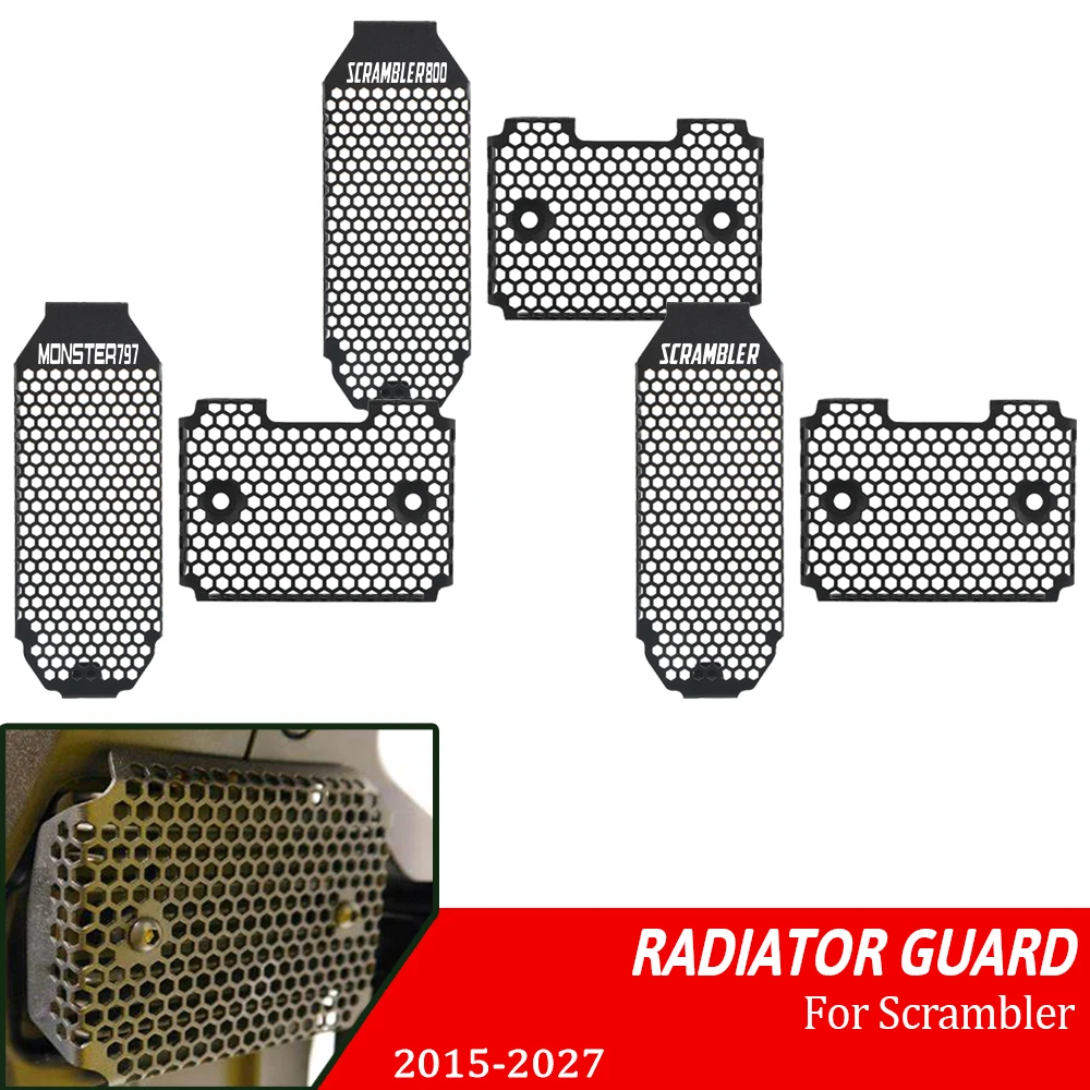 Motorcycle For DUCATI Scrambler800 Scrambler 800 2015-2022 2023 2024 2025 Rectifier Oil Cooler Grille Guard Protector Cover Set