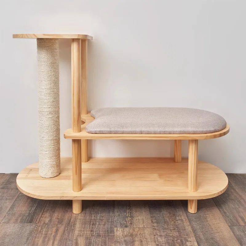 Convertible Cat House Pet Jumping Platform Stool Chair Multi-Functional Shoe Bench Cat Tree