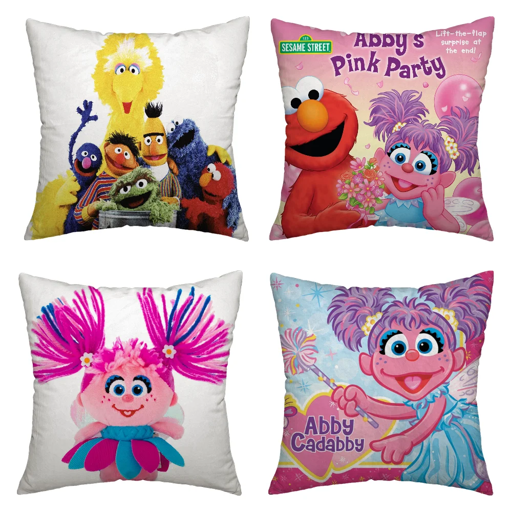 Throw Pillow Covers Decorative Cushion SESAME STREET 45x45 Cushions Cover Room Decorating Items Luxury Living Room Decoration