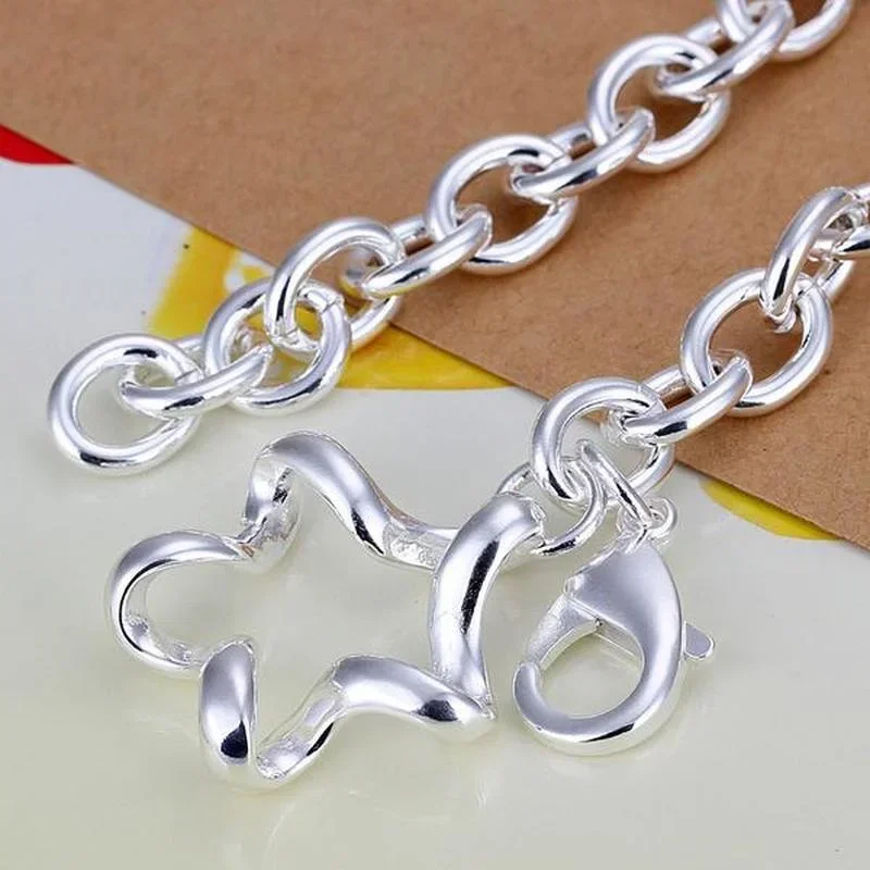 Special offer 925 sterling silver Ethnic star Bracelets for woman luxury Fashion Party Wedding Engagement Jewelry Christmas Gift