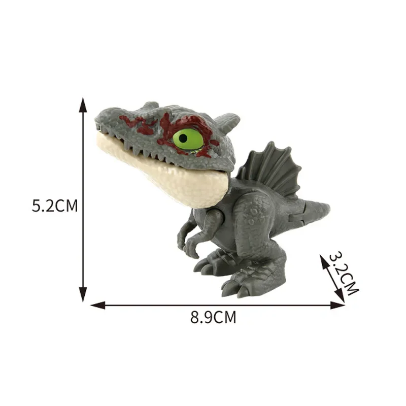 Jurassic Finger Dinosaurier Tyrannosaurus Modell Spielzeug für Kinder Finger Beißen Dinosaurier Bewegliche Gelenke Dinosaurier Spielzeug für Jungen Geschenk