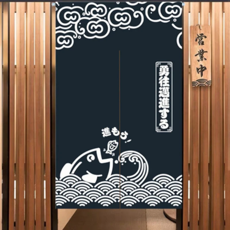 

Занавеска на дверь в японском стиле, 3D печать, Izakaya Shochu, льняная занавеска, кухня, ресторан, ванная комната, декор перегородки, полузанавеска