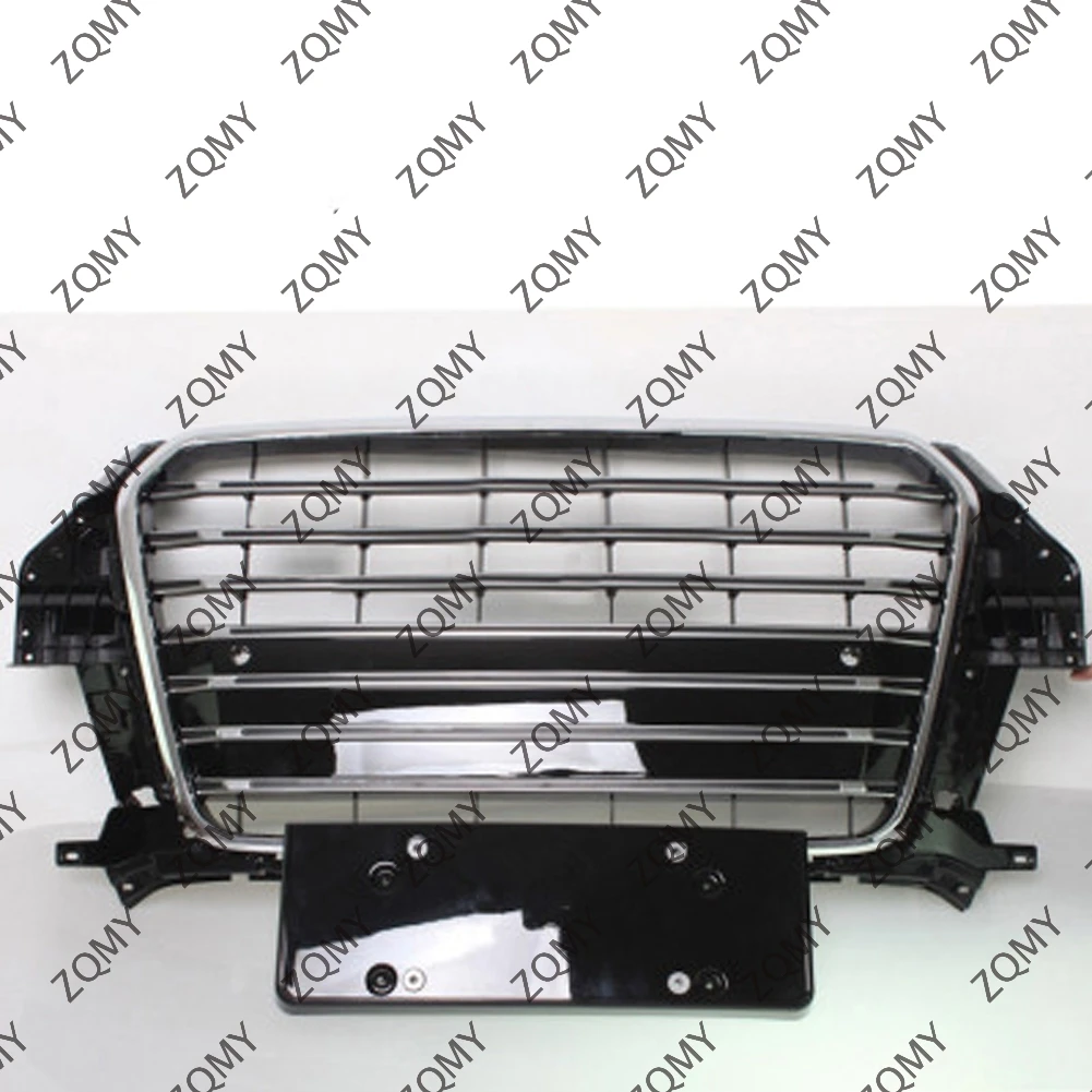 

With/Logo For Audi Q3/Q3L 2013 2014 2015 Car Front Bumper Grille Centre Panel Styling Upper Grill (Modify SQ3 style)