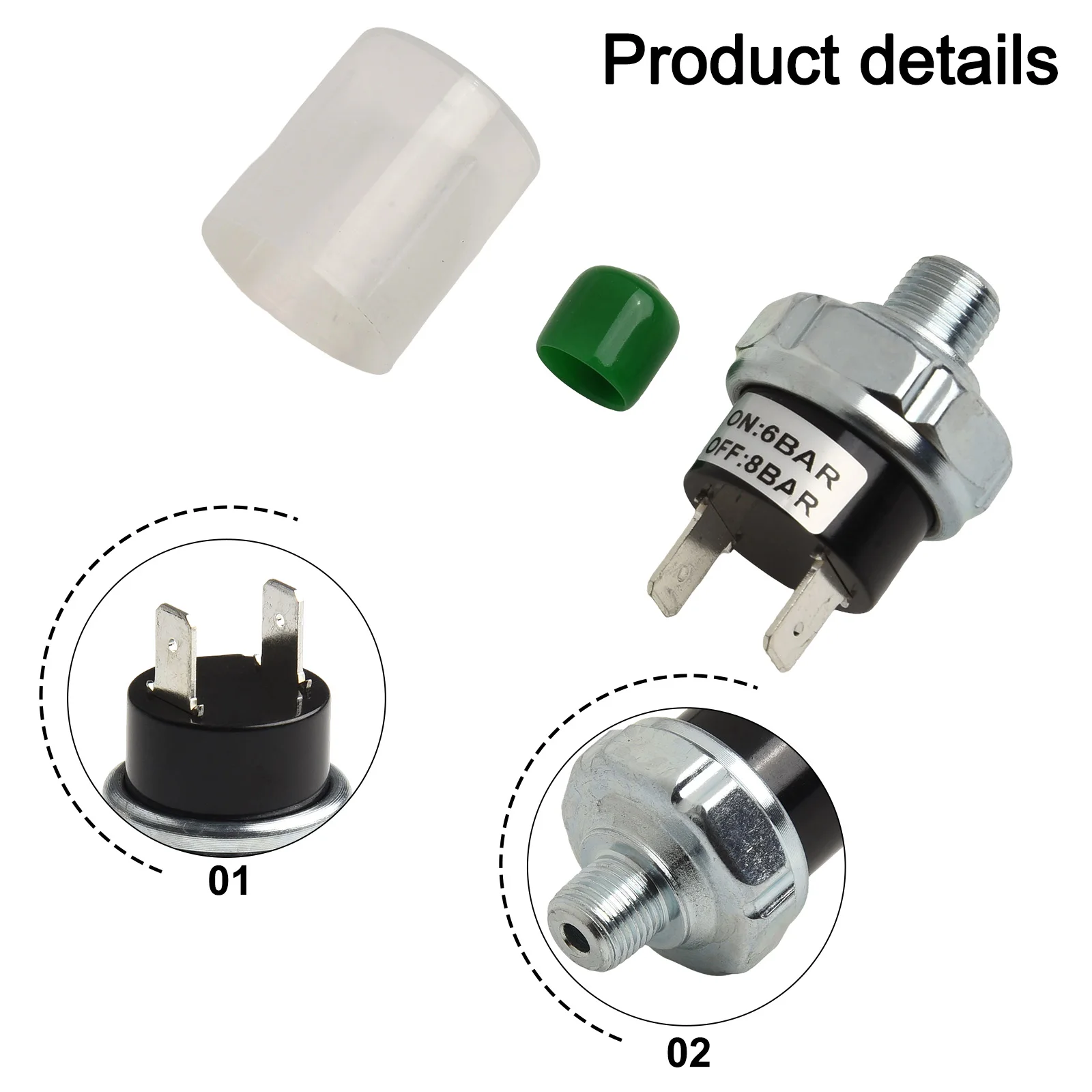 Pressure Control Application 1 8 NPT External Thread Air Pressure Switch Pressure Control Switch 1 8 NPT Thread