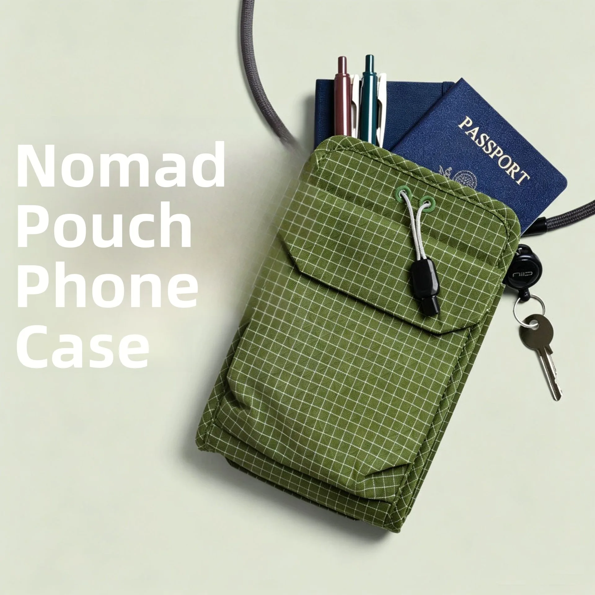 2026 New Lightweight Travel Phone Bag Passport Crossbody Bag for Men And Women Quick Access Earphone Bag Travel Essential