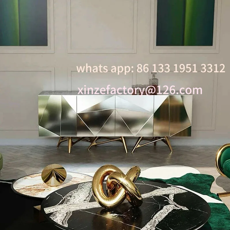 

Customizable Italian solid wood dining side cabinet against the wall integrated locker living room home light luxury entrance