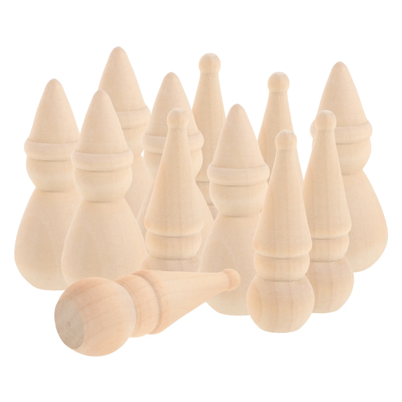 

20Pcs Wood Snowman Pegs Unfinished DIY Painting Holiday Decorations Christmas Craft Projects Wood Snowman Ornaments