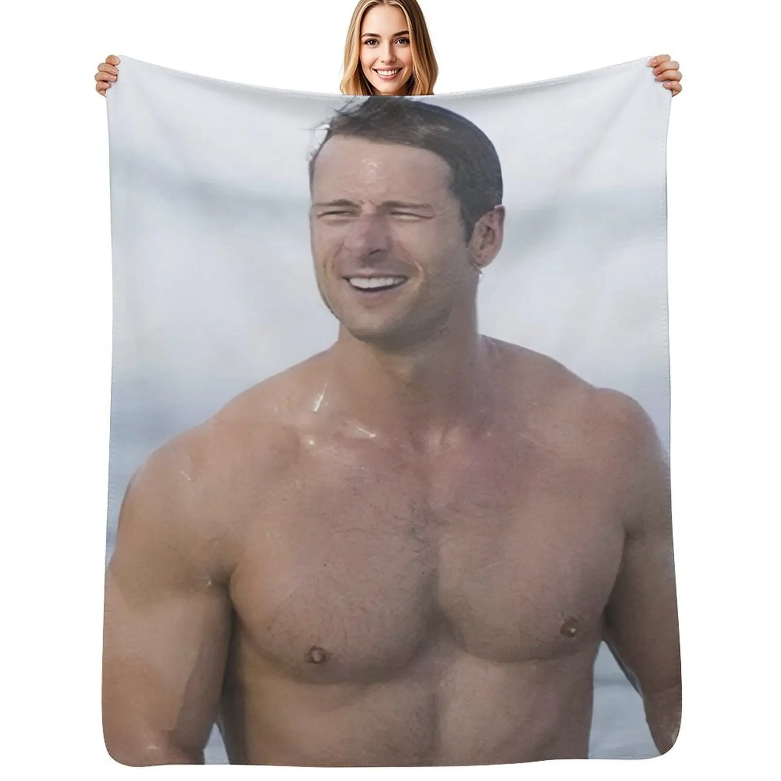

Glen Powell Throw Blanket cosplay anime Designers Sofa valentine gift ideas Blankets