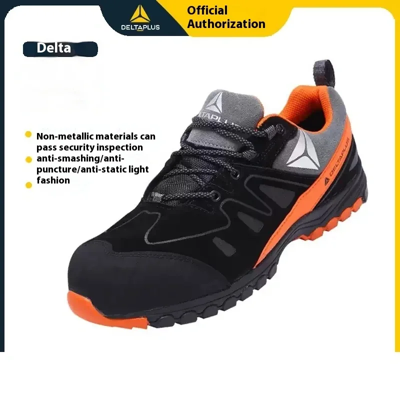 DELTAPLUS Brand Non Slip Antistatic Safety Shoes Fashion Protective Steel Toe Cap Anti Smashing, Anti Piercing Safety Boots