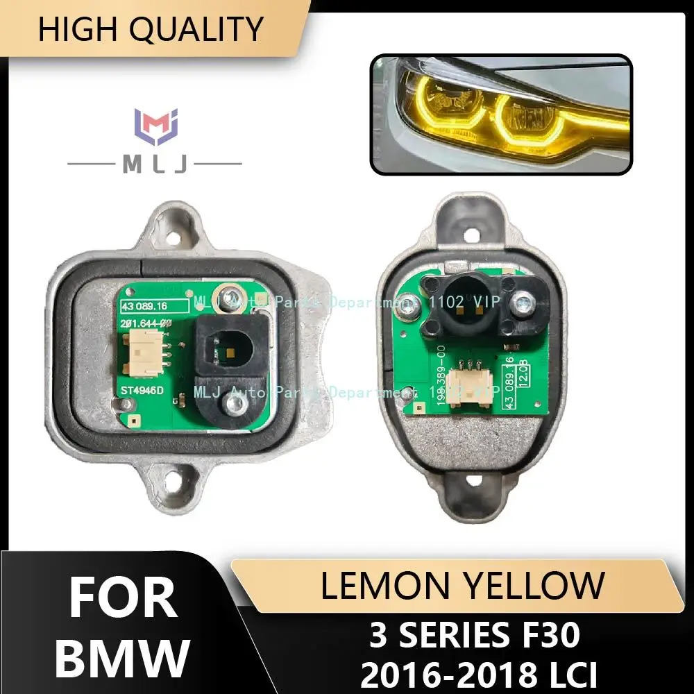 

Для BMW 3 серии F30: Желтые светодиодные модули для фар, модуль LED DRL, улучшенная версия (только для LCI LED 2016-2018)