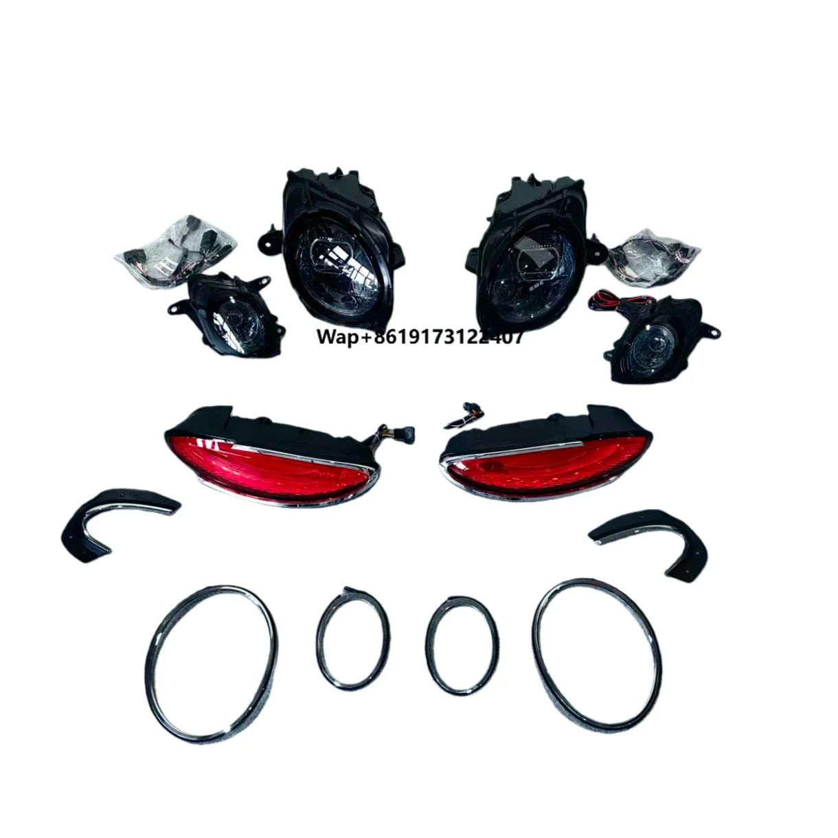 New Diamond LED Headlight & Taillight System 12V 65W 6000 Lumens for Continental GT 2019-