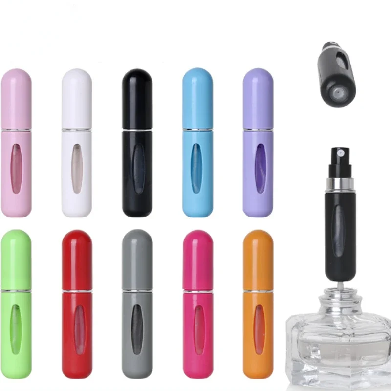 5ml Perfume Atomizer Portable Liquid Container For Cosmetics Traveling Mini Aluminum Spray Alcochol Empty Refillable Bottle