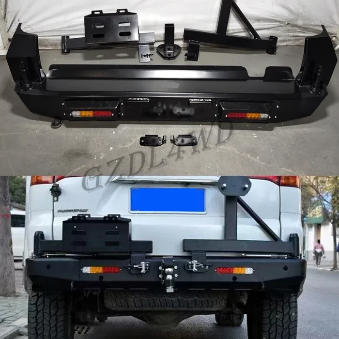 GZDL4WD เหล็กชุดตัวถังรถยนต์กันชนหลังสําหรับ Land Cruiser FJ120 LC120