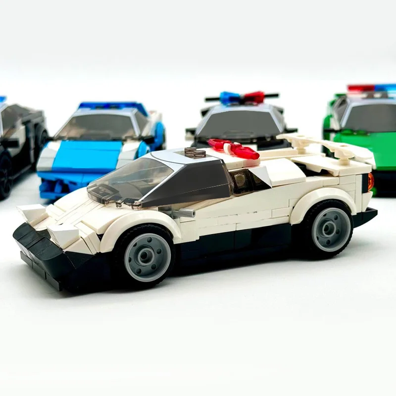 1181 قطعة حزمة مركبة الشرطة الخارقة MOC تخصيص وحدات بنة تكنولوجيا التصميم الإبداعي لتقوم بها بنفسك لعبة عيد الميلاد هدية #6