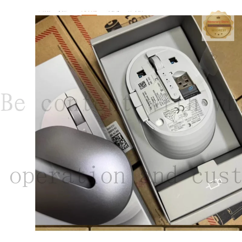 YD BXART NEW FOR Dell Wireless Mouse Rechargeable MS7421W Silent Wireless Bluetooth Dual-Mode Rechargeable Black