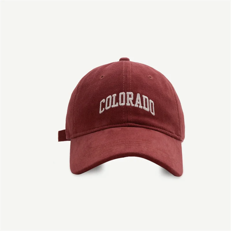 New COLORADO Embroidery Spring Women Lady Girls Baseball Hats All-match Autume Outdoor Boys Baseball Caps 2024 Unisex Travel Hat