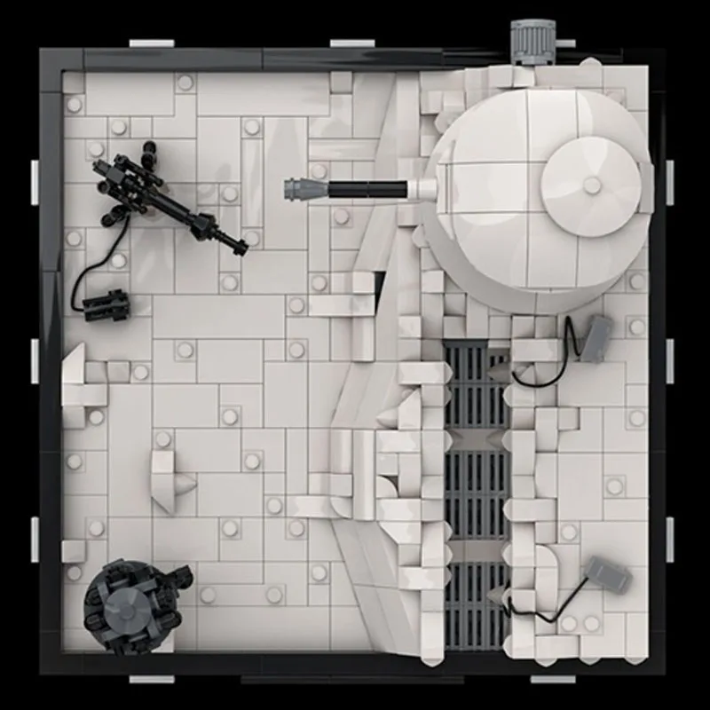 817PCS Star Battle MOC Battle of Hoth Diorama Educational Building Blocks Gift for Kids Operational Ability Training