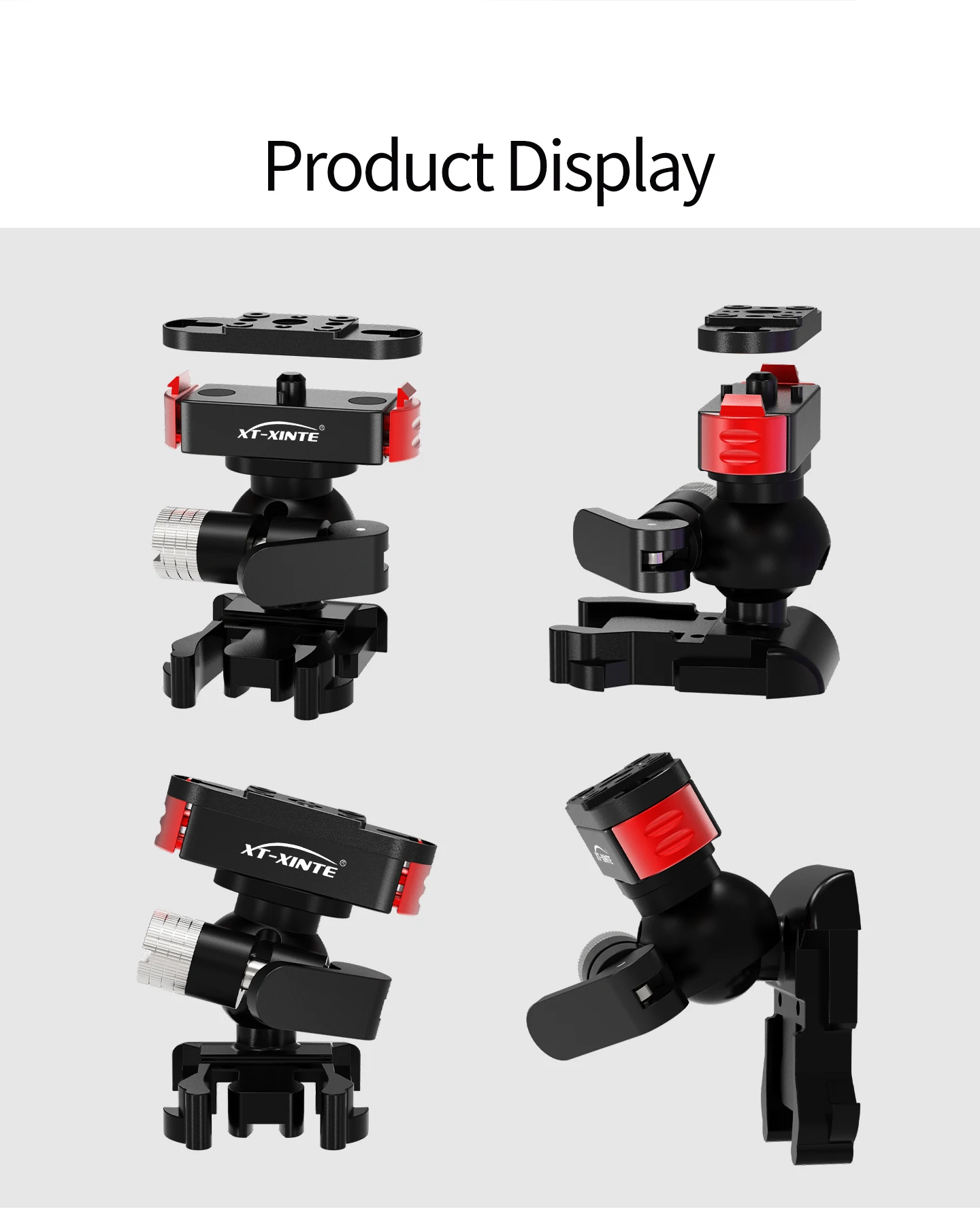17MM Kugelkopf Action Kamera Schnellverschluss Schnalle Basis für GoPro Insta360 DJI Osmo Tasche Magnetische Motorrad Halterung – Detail 2