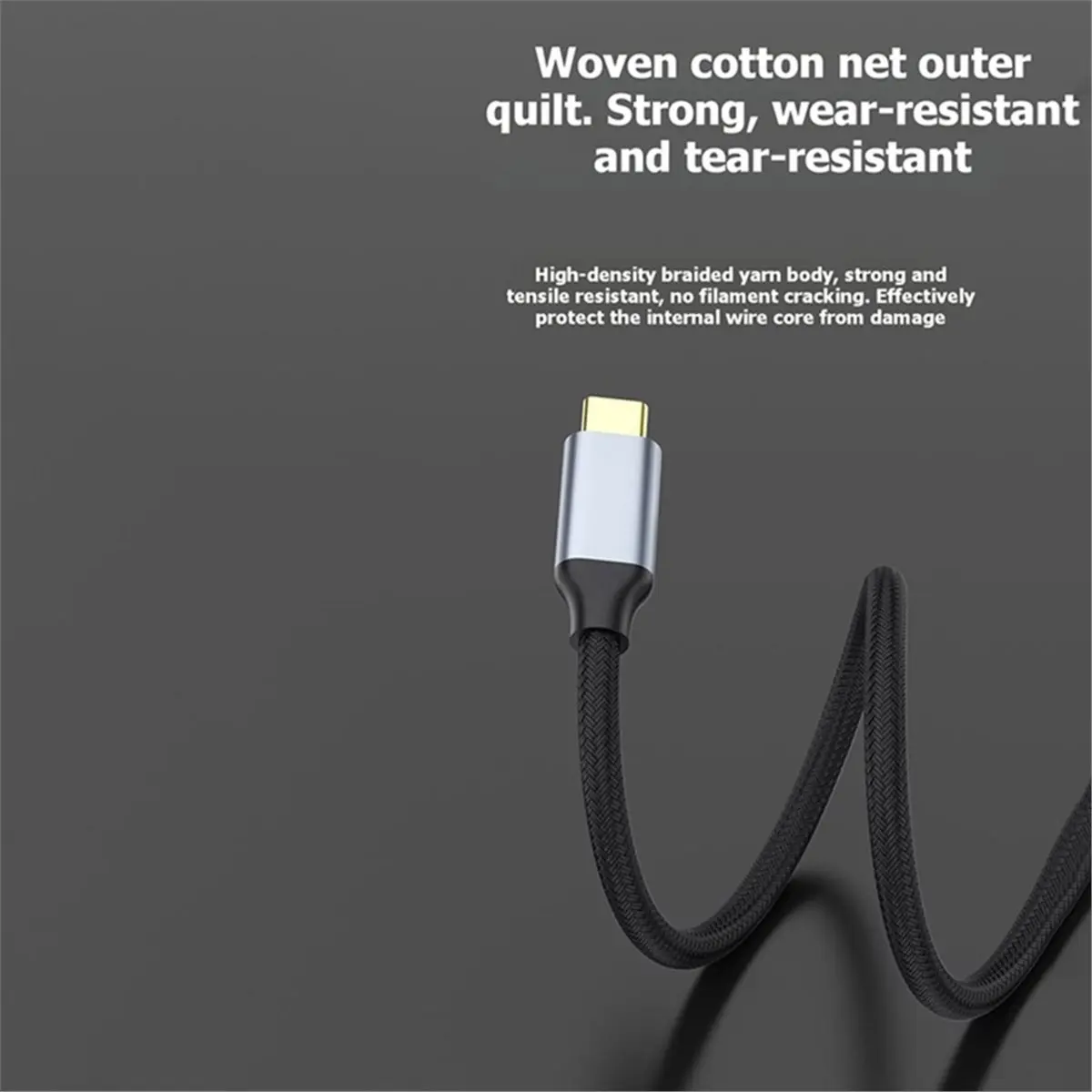 16K Type-C to DP 1.4 Adapter Cable 8K60Hz 2K 240Hz High-Definition Video Conversion Cable for Computer Screen Projection