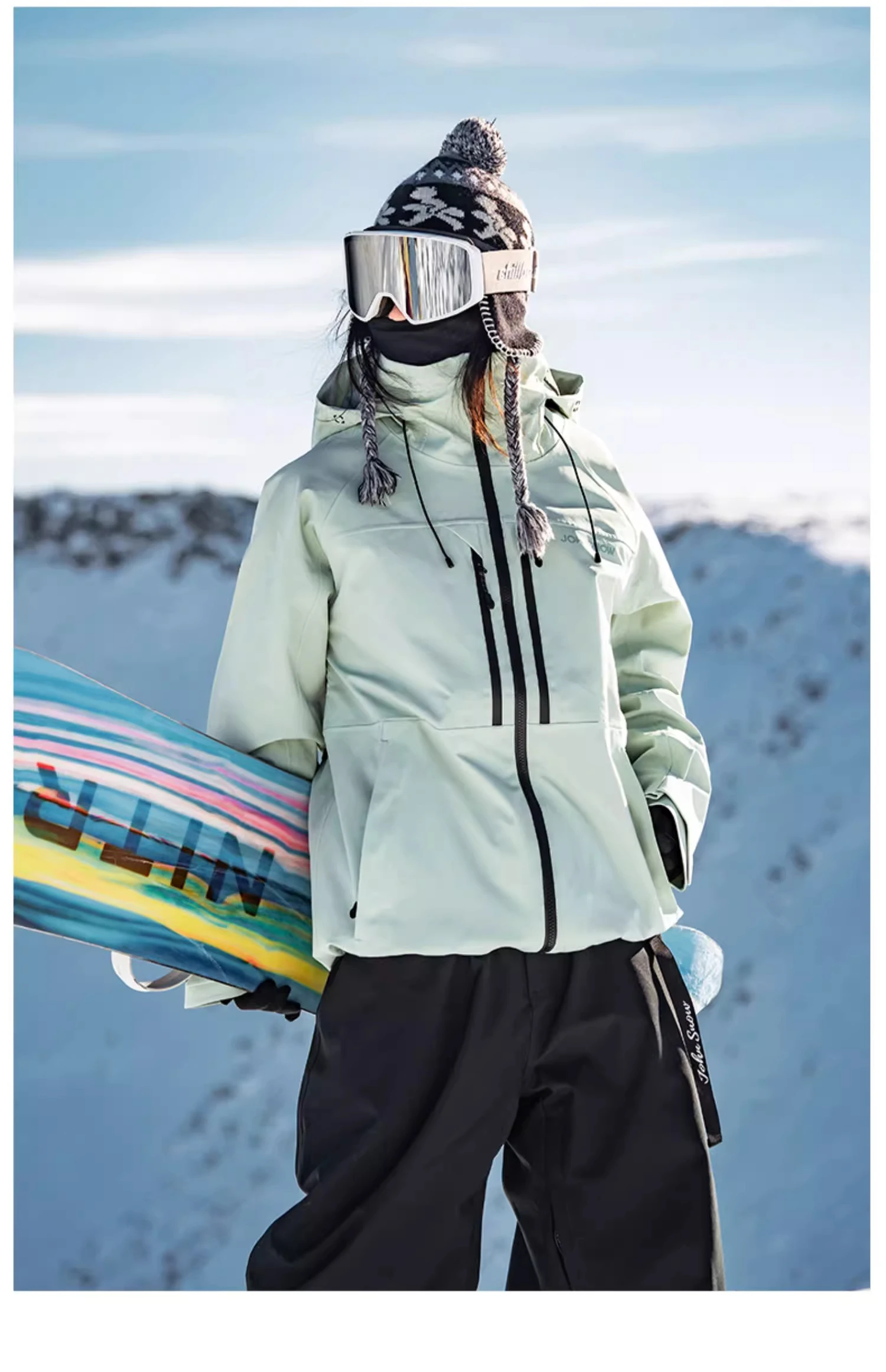John Snow 2026 Neue Winter-Skijacke für Damen und Herren, Atmungsaktive Wasserdichte Snowboard-Bekleidung, Outdoor-Sport-Wärmejacke – Detail 14