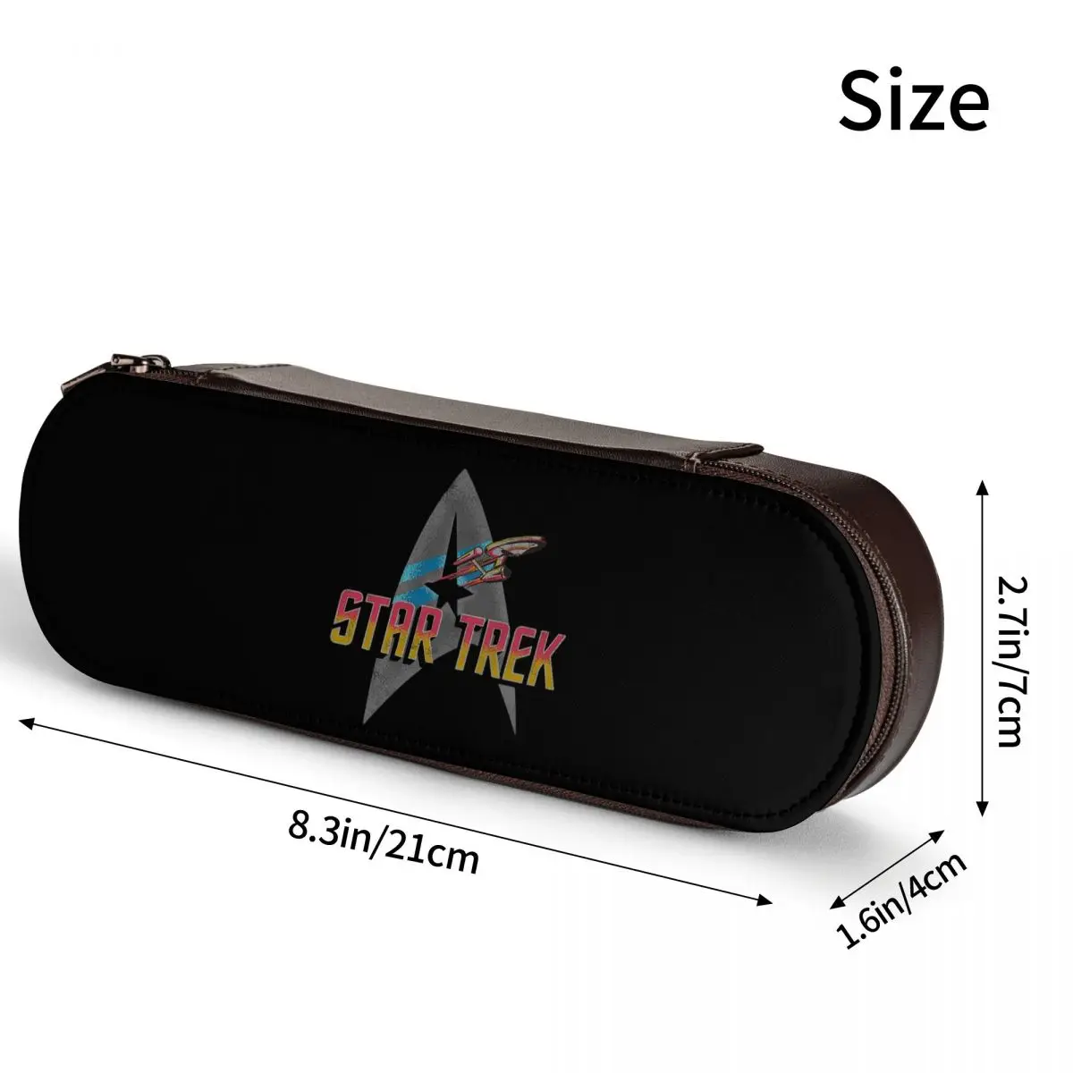 Star Treks Science Fiction TV Series _pixian_ai Leather Pencil Case Pen Holder Storage Stationery Supplies Pen Box