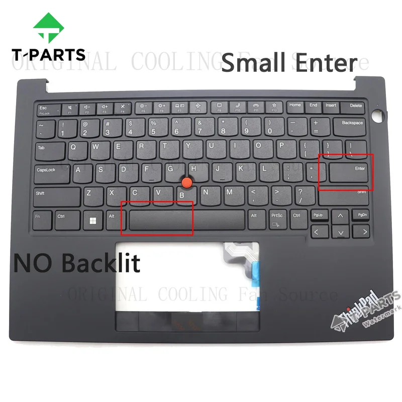 R+  Palmrest US Keyboard NO Backlit New For Lenovo Thinkpad E14 Gen 5 5M11L59655