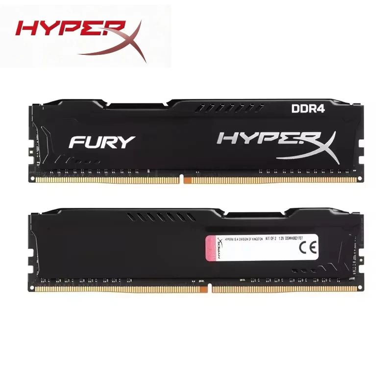 Memoria HyperX Fury DDR4 para computadora, 8GB, 16GB, 32GB, 3200MHz, 2666MHz, 3600MHz, 2400MHz, 2133MHz, RAM DRAM DIMM