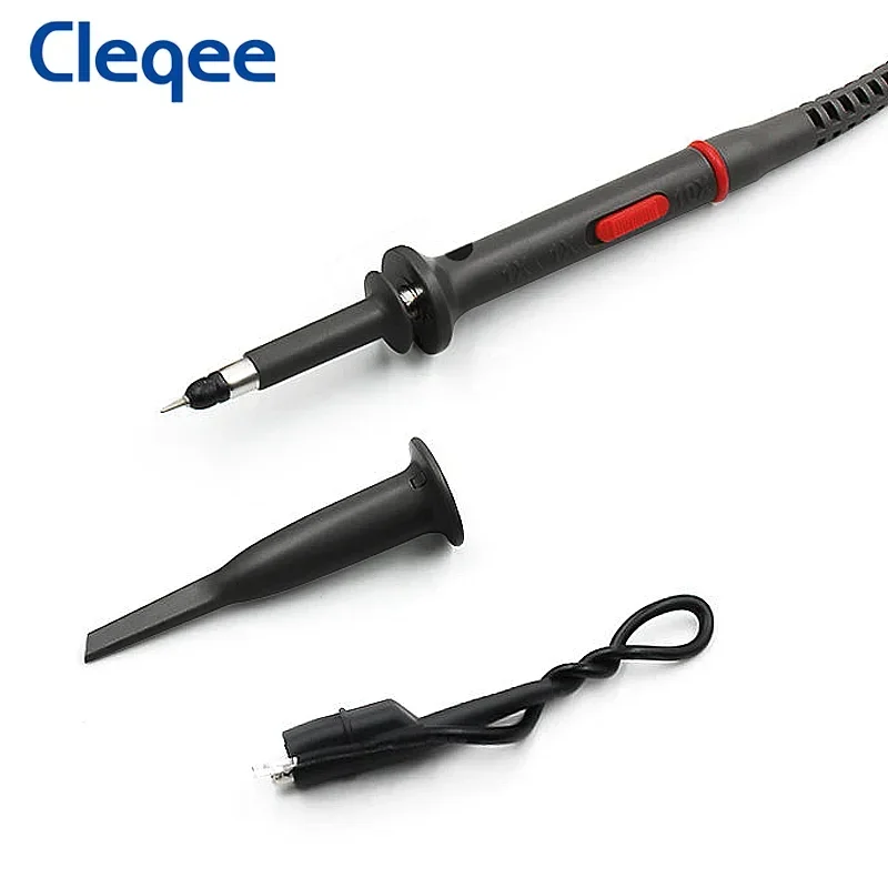 Cleqee P7100 100Mhz BNC Oscilloscope Probe X1/X10การลดทอนป้องกันหมวกปรับความจุ Probes