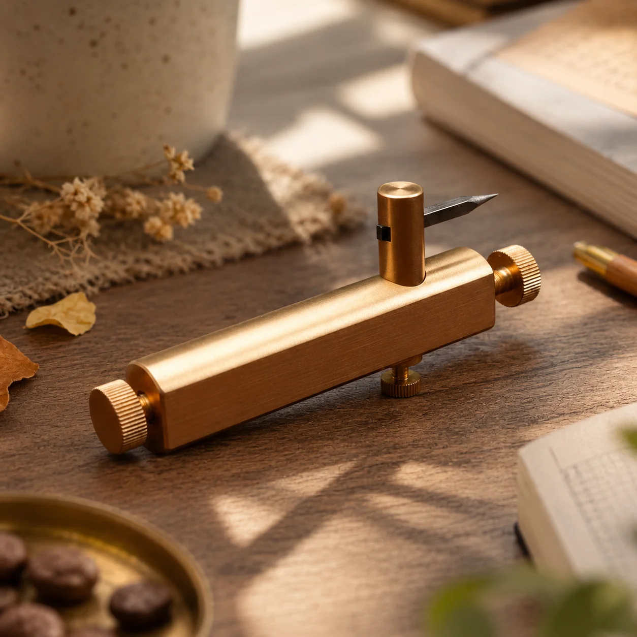Violin Purfling Cutter Brass Body Violin Purfling Tool Long-Lasting Metal High Precision for Instrument Making