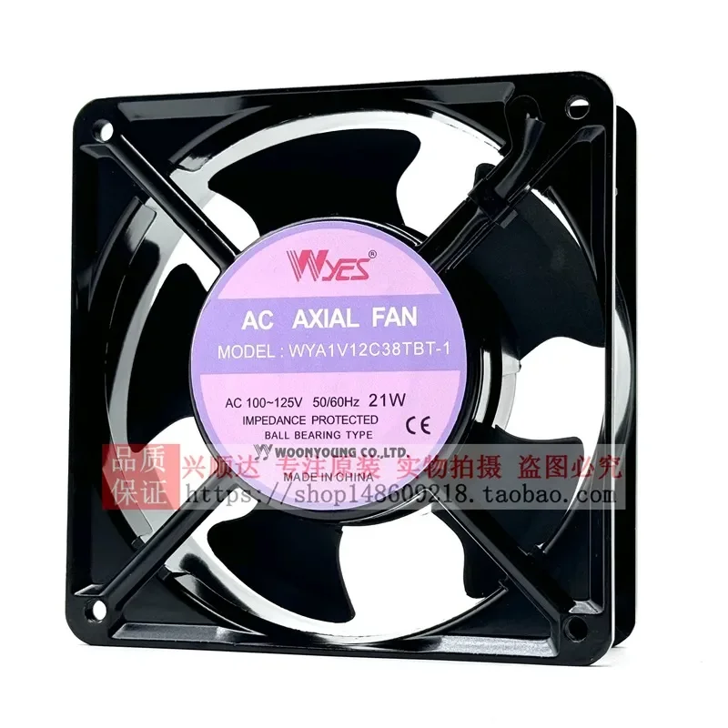 for WYES WYA1V12C38TB-1 100V 12CM 12038 Cabinet Welding Distribution Box Cooling Fan