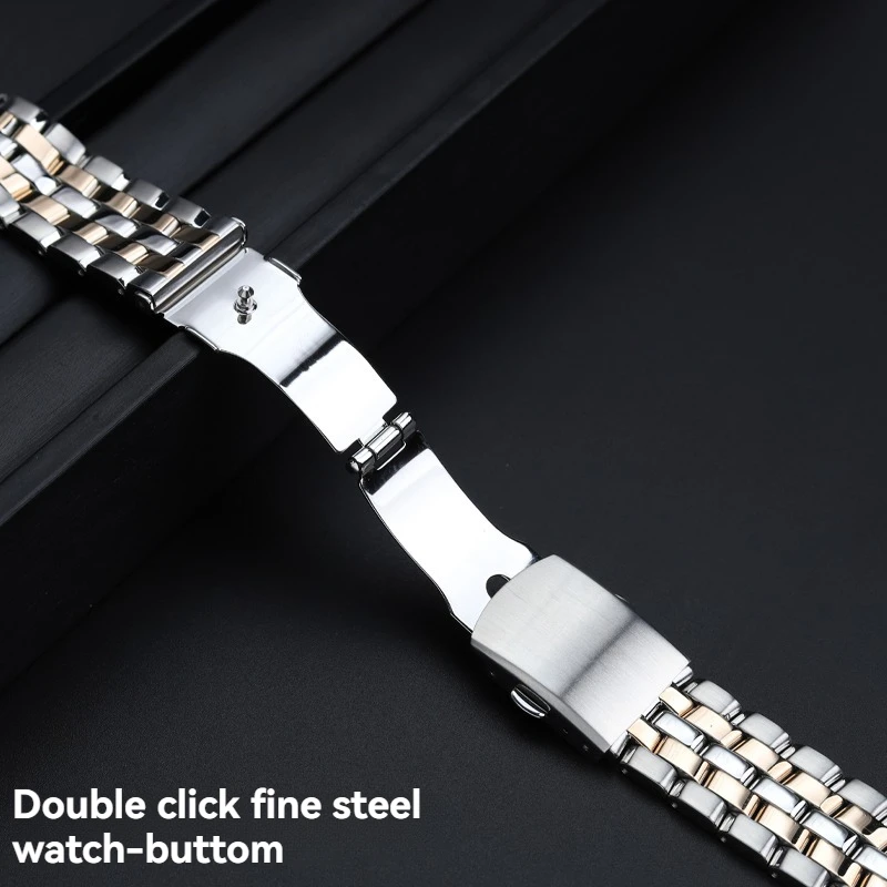 For Citizen AT2140 AT2144 BM7250 Eco-Drive, Solid Stainless Steel Bracelet with Curved End Links, Replacement Watch Band