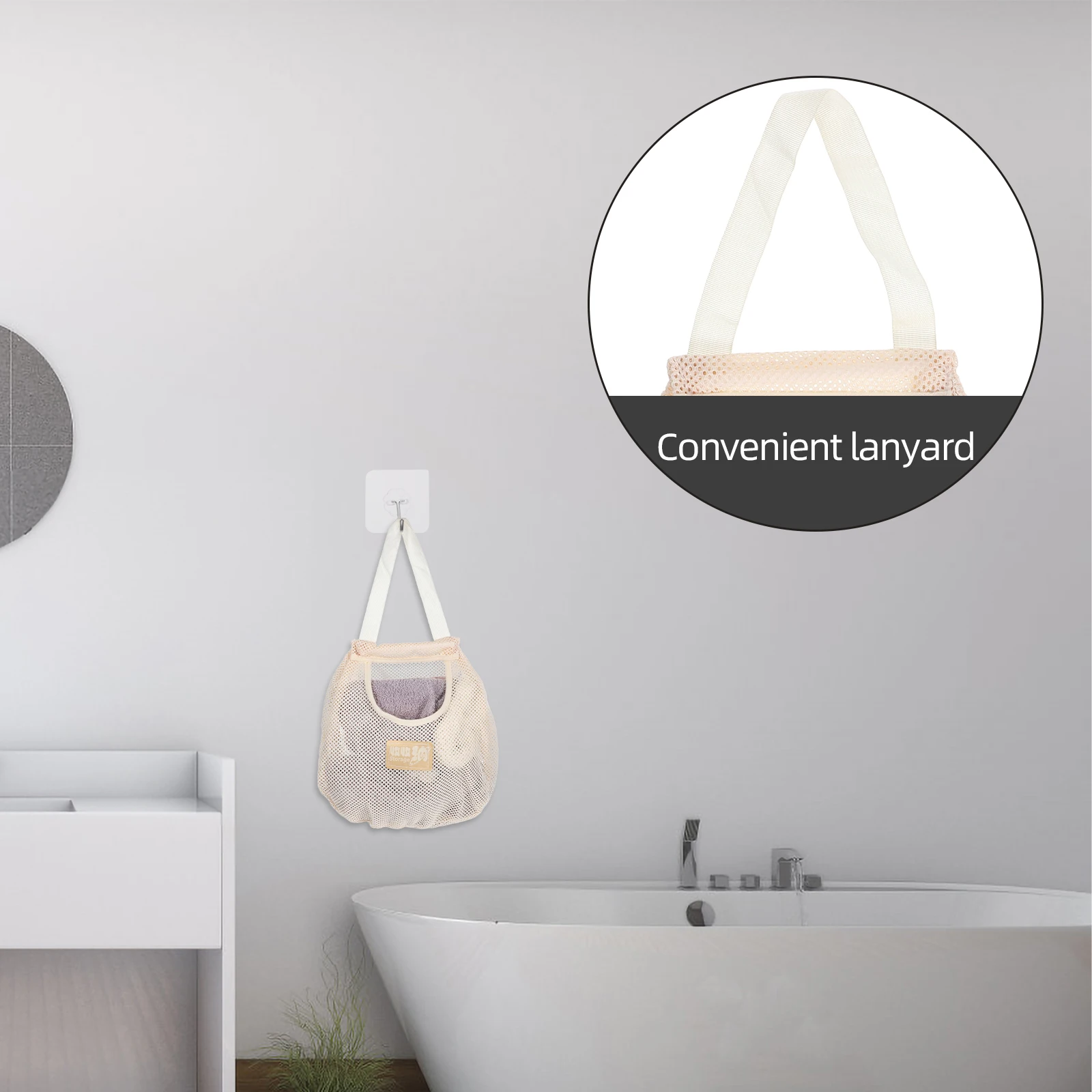 

1pc Hanging Mesh Bag For Underwear Socks Storage Organizer Breathable Laundry Pouch Foldable Home Wardrobe Sundries Holder