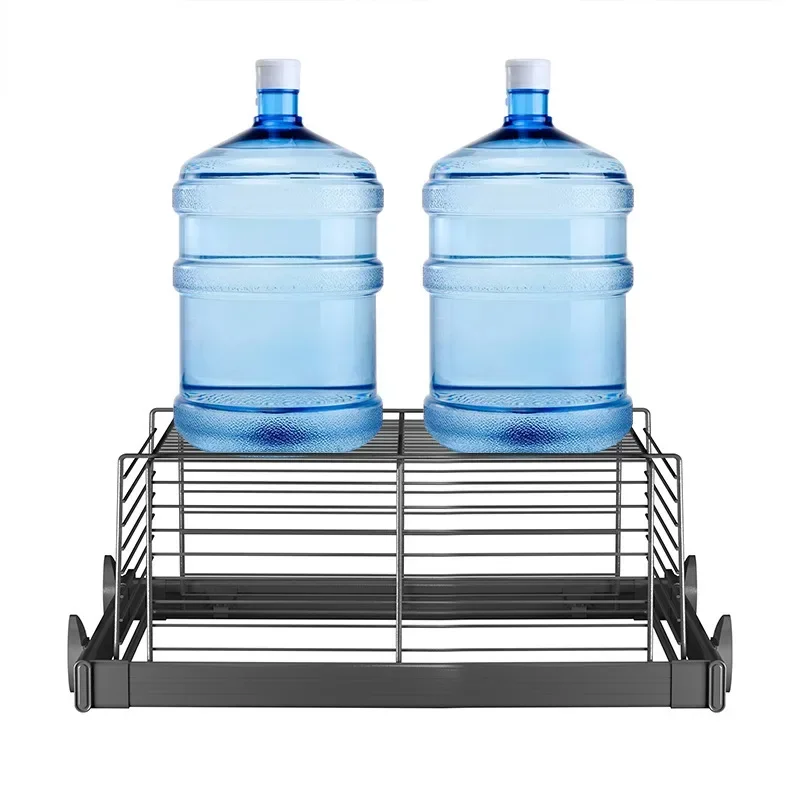 

Wardrobe pull basket drawer type built-in telescopic pants rack cloakroom