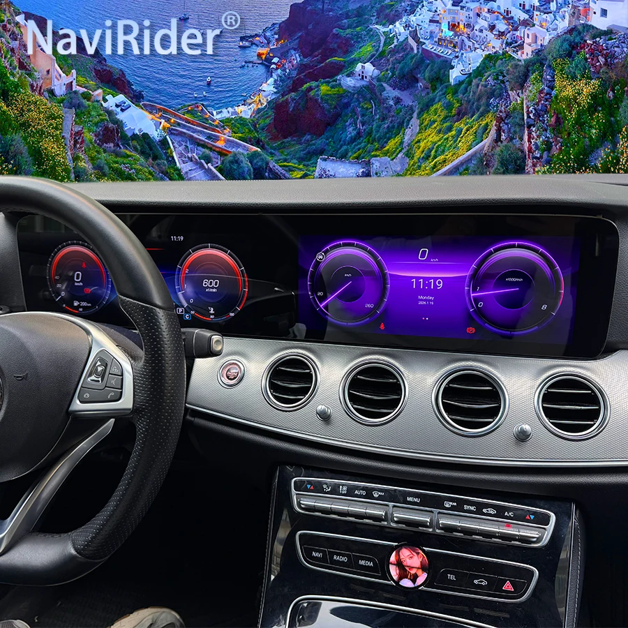 

12.3+12.3 Inch Dual Screen For Mercedes Benz E Class W213 NTG5.0/5.5 2016-2018 Car Radio Android Video Player GPS Navi CarPlay