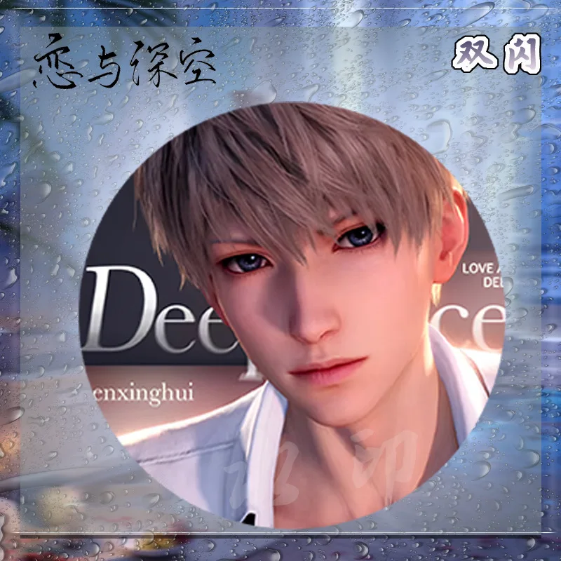 Anime Love and Deepspace Rafayel Zayne Xavier Sylus Cosplay Crossing The Light Year Series Double Flash Squelch Badge Geschenke