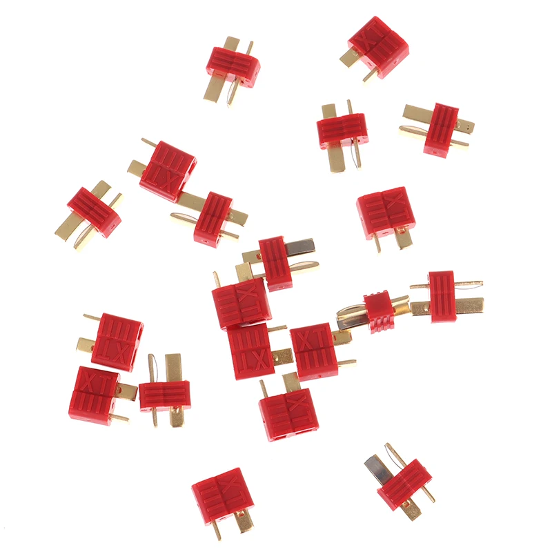 20pcs/10pairs T Plug Male Female Deans Connectors For RC LiPo Battery RC FPV Racing Drone