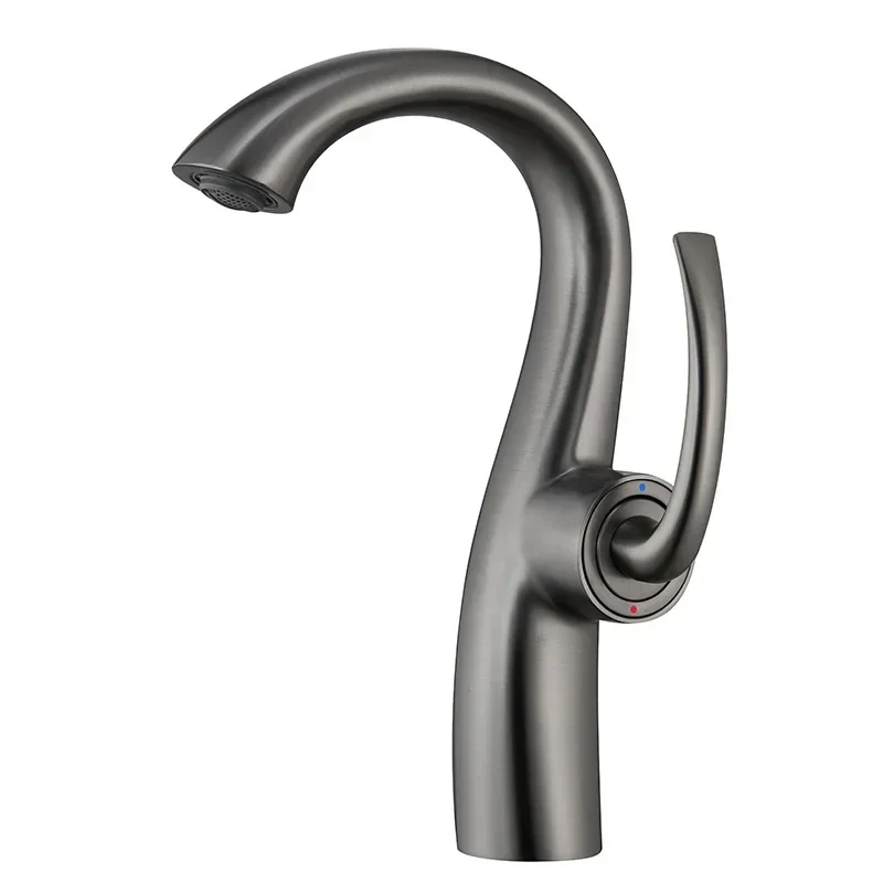 

All copper milk white hot and cold faucet household bathroom bathroom cabinet basin washstand single hole faucet MT2508