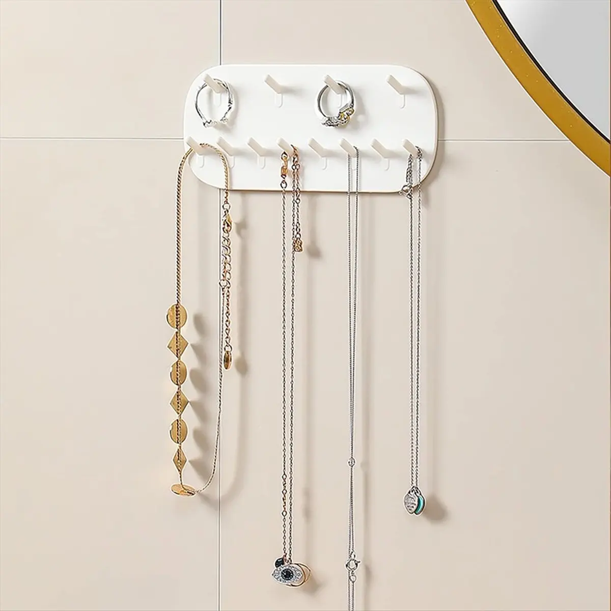 2026 Trend Necklace Rack Wall-Mounted Plastic Necklace Rack Jewelry Storage Hook Jewelry Hook