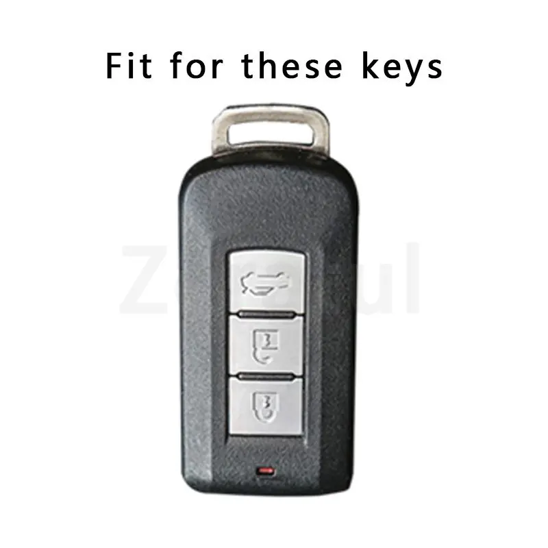 Soft TPU Car Remote Shell Fob For Mitsubishi Pajero LANCER Sport Eclipse Cross Outlander ASX Key Case Cover Accessories