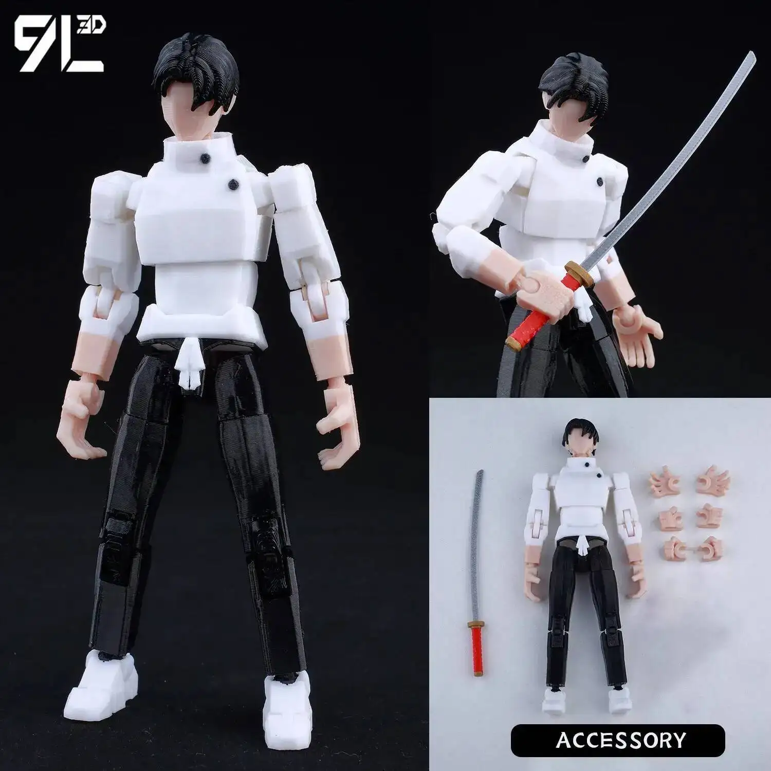 9L3D 인쇄 애니메이션 Jujutsu Kaisen Sukuna Yuji Yuta Satoru Gojo 럭키 더미 13 움직일 수있는 Shapeshift 액션 피규어 마네킹 완구