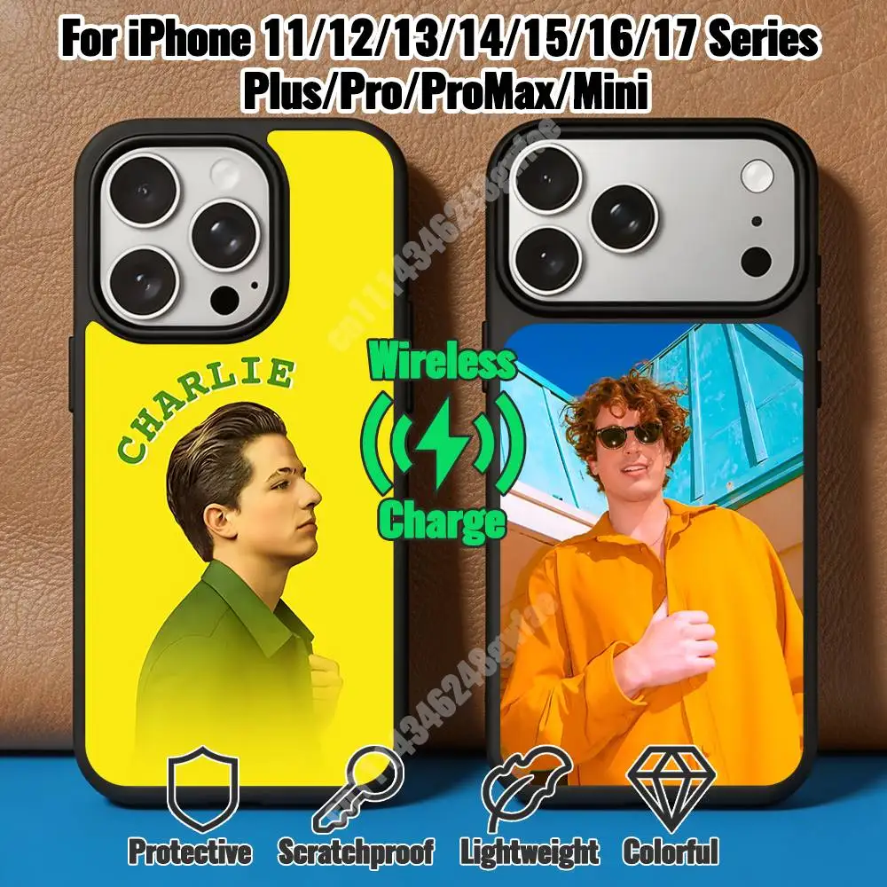 C-Charlie Puth-S See You Again Magnetic Charge Case for iPhone 17 16 15 14 Pro Plus 13 12 11 Max Mini Outdoor Bumper