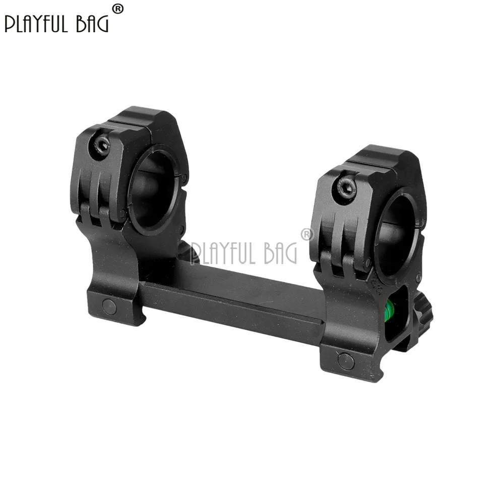 Black One-Piece Quick Detach Scope Mount with Bubble Level 25.4mm/30mm Dual Ring Scope Leveler Hunting Accessory QG440S
